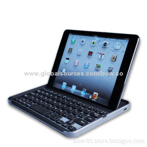 Wireless Bluetooth 3.0 Keyboard Case for iPad Mini 1/2 with 3.0-4.2V Operating Voltage